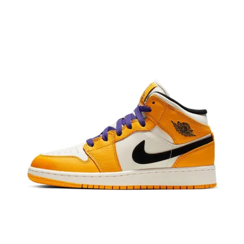 Jordan 1 Mid SE Lakers GS