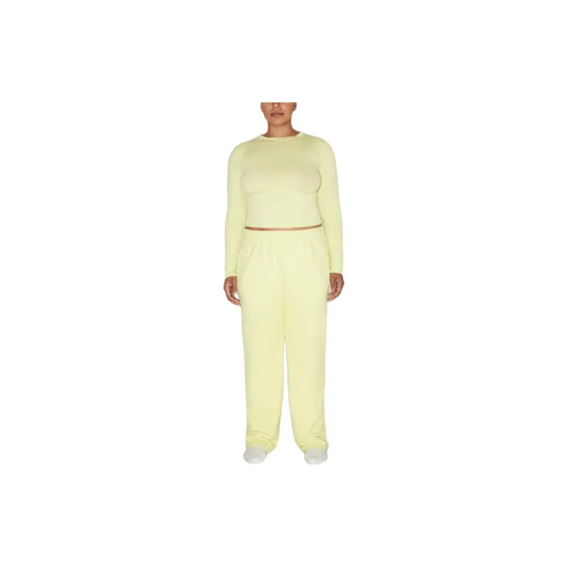 Khy SS24 DROP 003 Fleece Straight Leg Pant Casual Pants Women's LIMONCELLO/Lemon Yellow-4