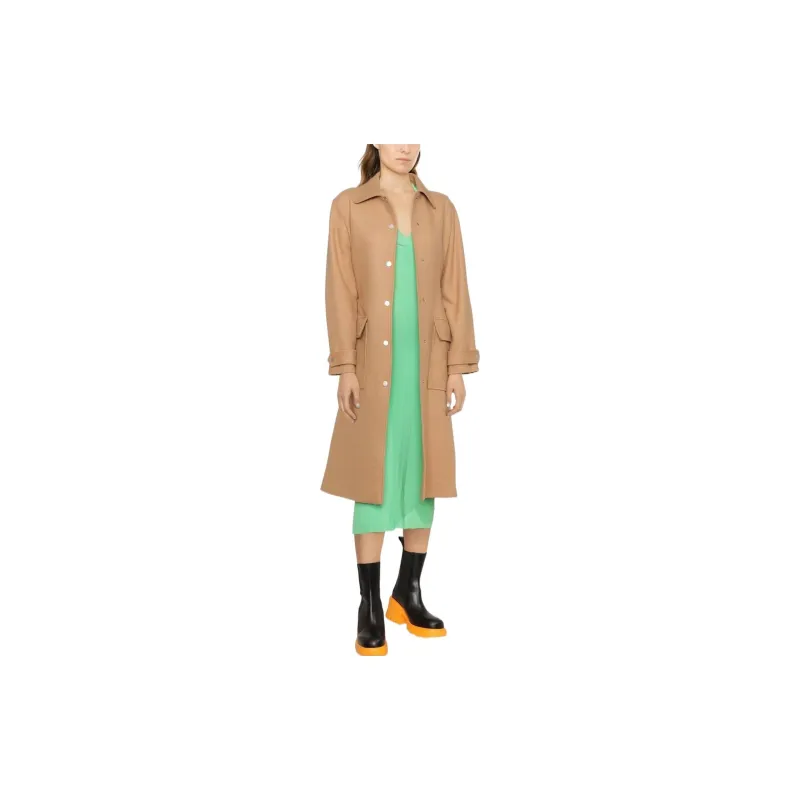 A.P.C Coats Women's Camel-1