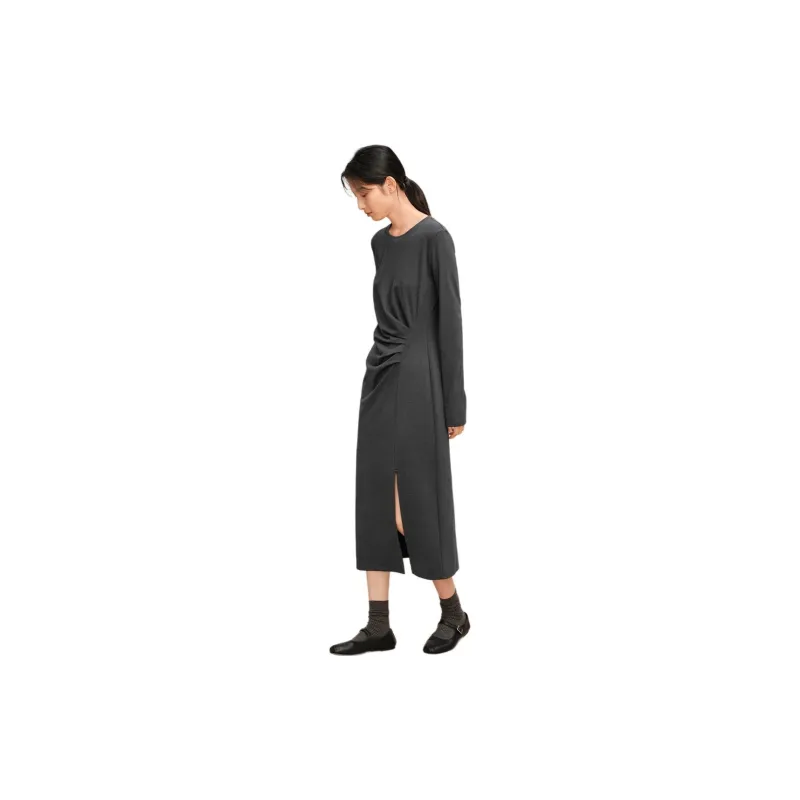 Orange Desire Long Sleeved Dresses Women's Dark Gray-1