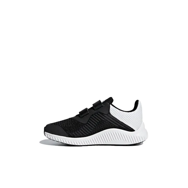 Adidas Fortarun Wide Cf Slip Resistant Low Top Kids Lifestyle Shoes Black White Children Aged 3 7 Years Old-1