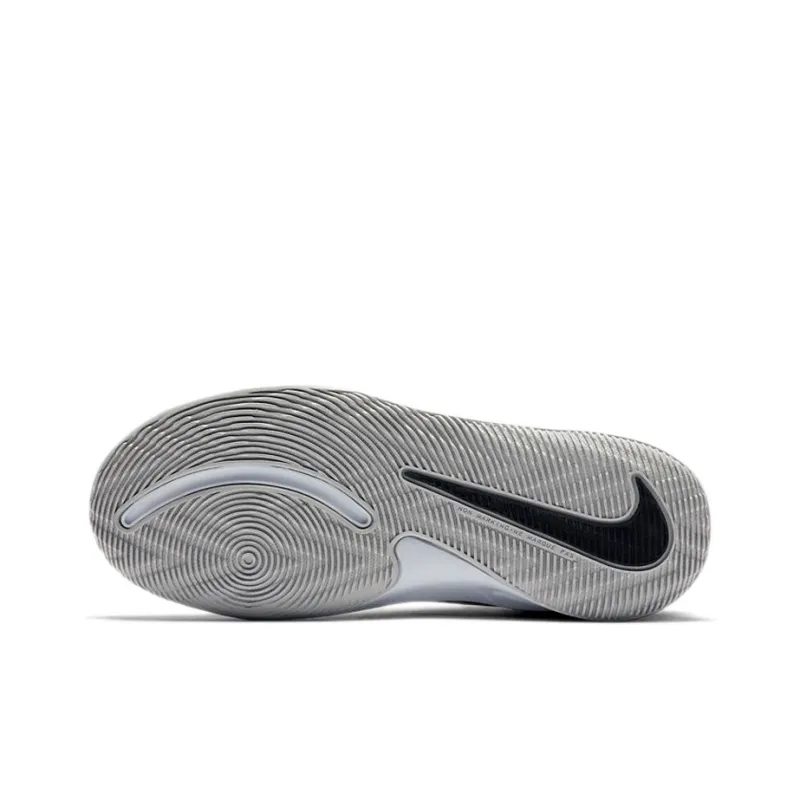 Nike Team Hustle D 9 Cushioning, Wear Resistant Mid Top Children's Basketball Shoes Black Silver Unisex-4