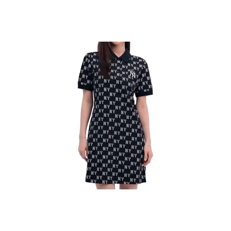 MLB Short Sleeved Dress Women's Black-2