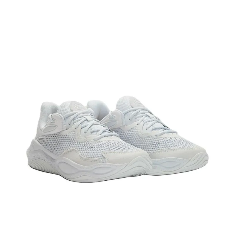 Under Armour Curry Splash 24 Anti Slip Wear Resistant Low Top Basketball Shoes Men's Gray-2