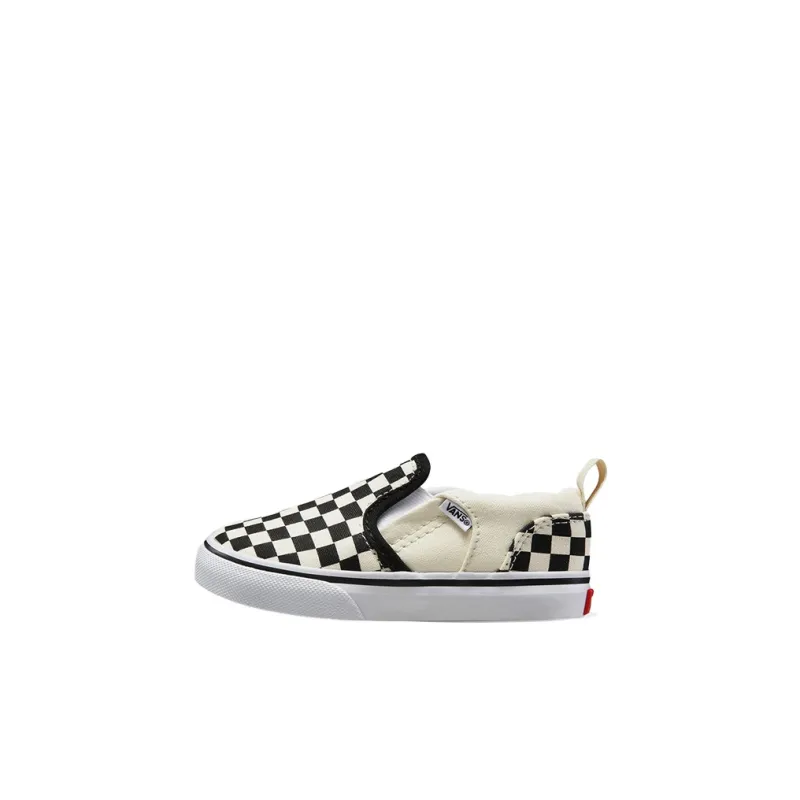 Vans Asher   V Toddler 'Checkers - Black Natural'-0