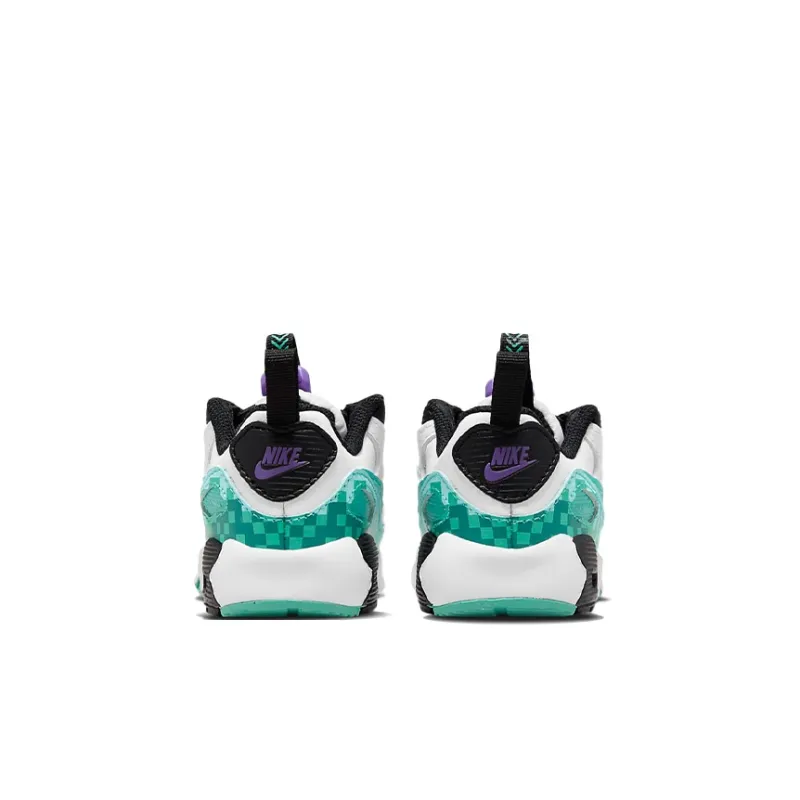 Nike Air Max 90 Low Top Toddler Shoes White Green Infant And Toddler-4