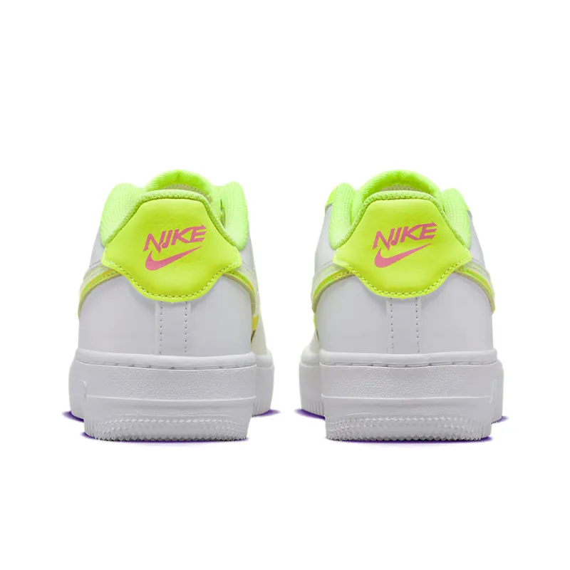 nike high Air Force 1 LV8 White Volt GS US Kids 5Y