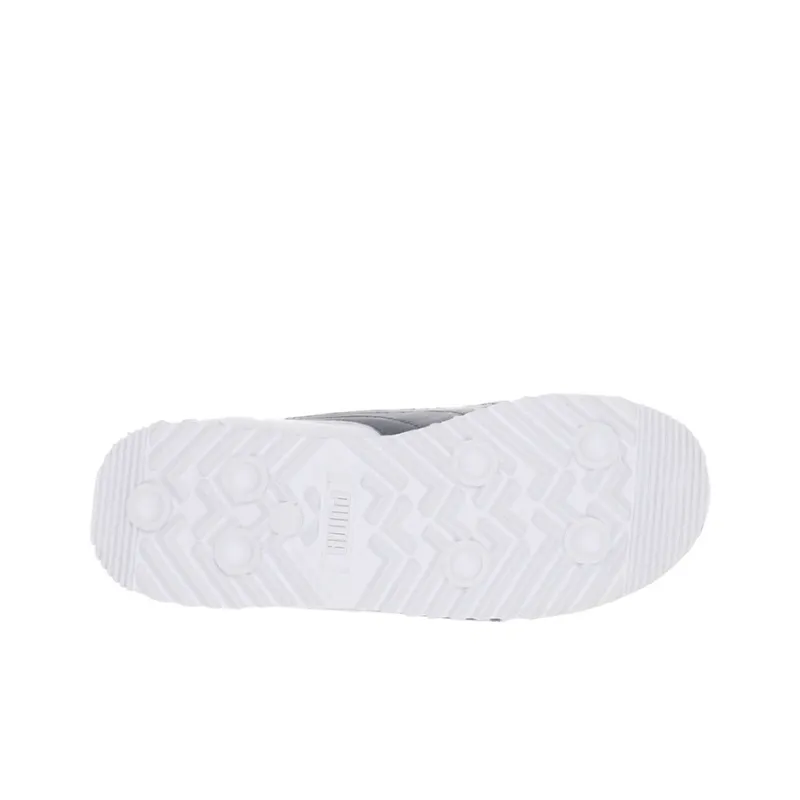 PUMA Roma Basic Jr GS Basic Cushioning Wear-Resistant Low-Top Kids' Running Shoes White Blue Teenagers-5