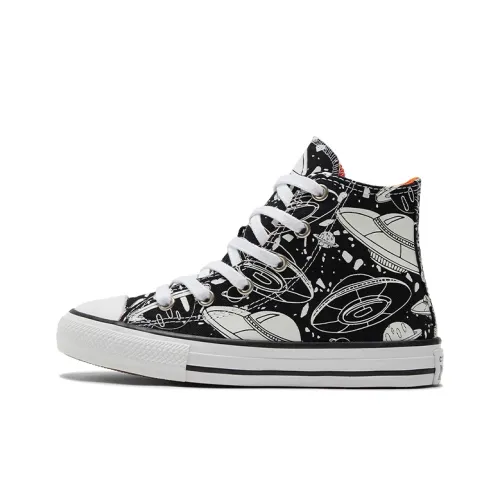 Converse All Star Series Chuck Taylor Anti Slip Wear Resistant Converse Chuck Taylor All Star Low All Black M5039-w White Black Teenagers