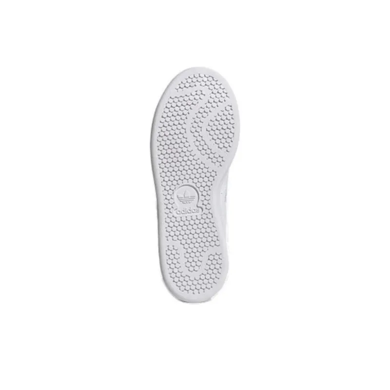 Adidas Originals STAN SMITH J Wear Resistant Low Top Skateboard Shoes White Green Teenagers-5