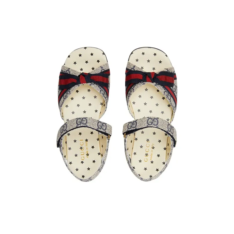 GUCCI Low-Top Toddler Shoes Beige Infant And Toddler-4