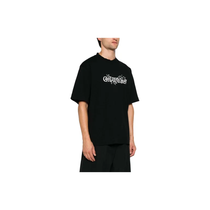 OFF WHITE Bookish Flower Skate Crewneck T Shirt-3