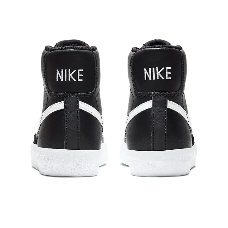 Nike Blazer Mid 77 GS Black White-4