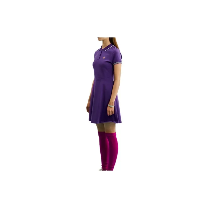 Kirsh FW23 Short Sleeved Dress Women's Purple-3