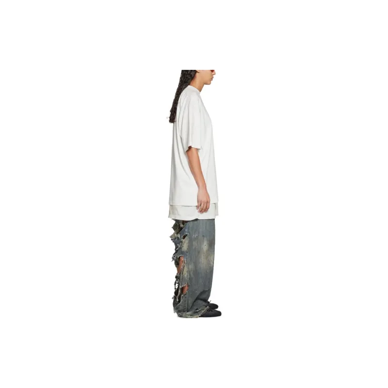 Balenciaga Embroidered logo Cotton T shirt-3