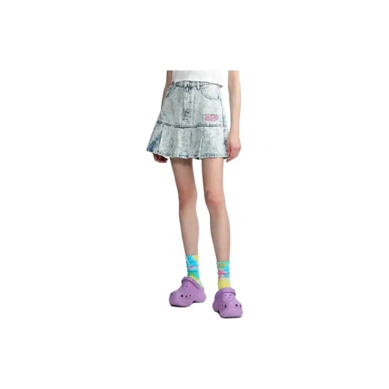Mini Cream Casual Short Skirts Women's-7