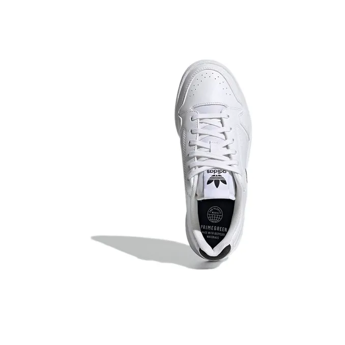 Adidas Originals NY 90 J Low Top Skateboard Shoes White Black Teenagers-4