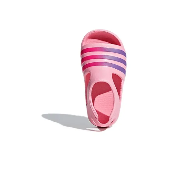 Adidas Originals ADILETTE Series Low Top Toddler Shoes Pink Infant And Toddler-4