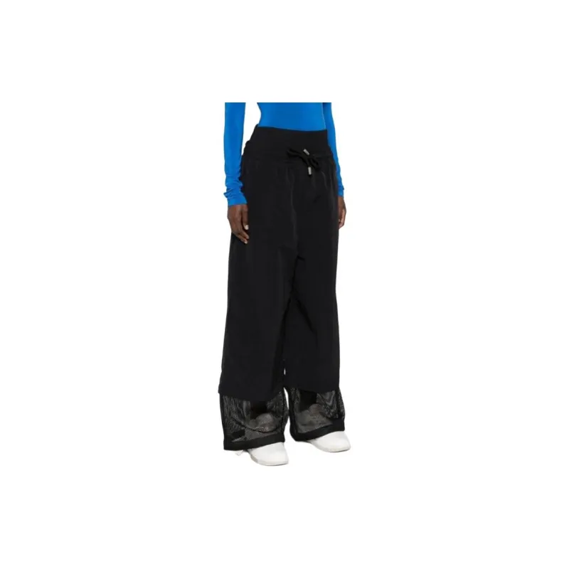 OFF-WHITE Drawstring Wide Leg Trousers-3