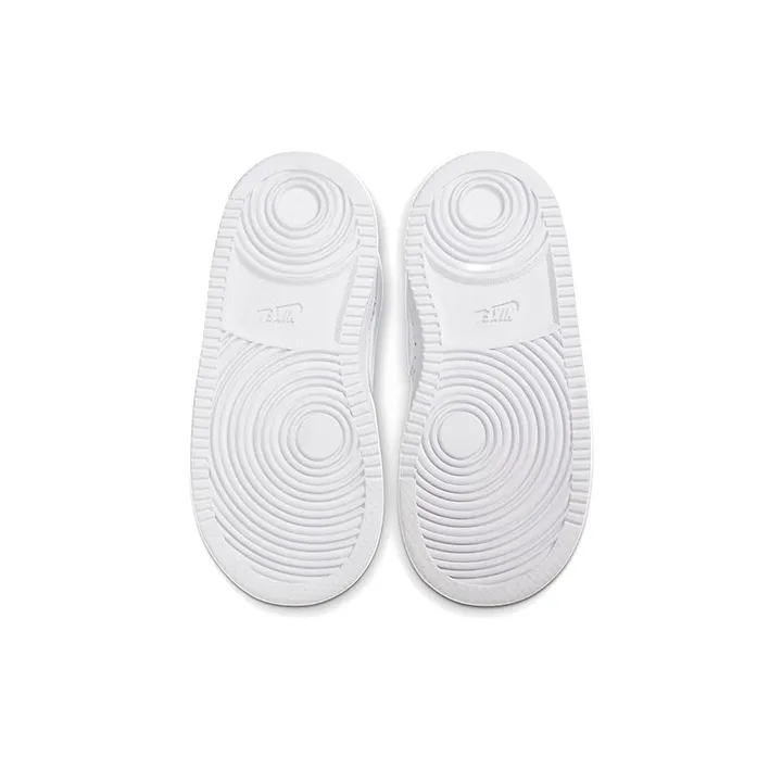 Nike Son Of Force Slip Resistant, Abrasion Resistant, Breathable Low Top Skateboard Shoes Pure White Infant And Toddler-3