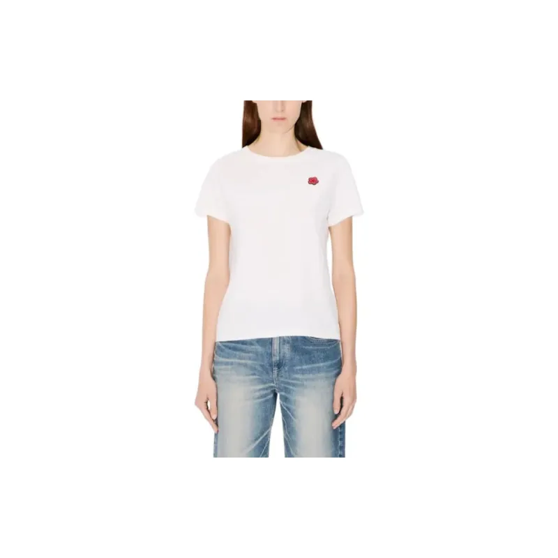 KENZO Boke Flower Embroidered Crewneck T Shirt-3