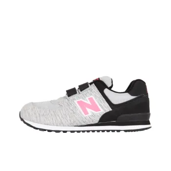 New Balance NB 574 Series Kids Lifestyle Shoes Black Gray Color Teenagers