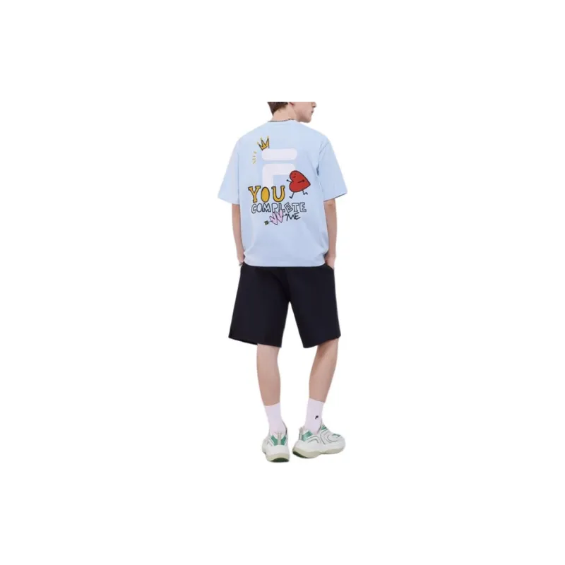 FILA FUSION T Shirt Unisex Laiwu Blue-4