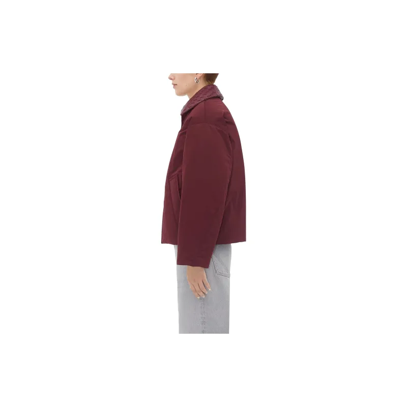 Bottega Veneta Tech Nylon Puffer Jacket 'Burgundy'-2