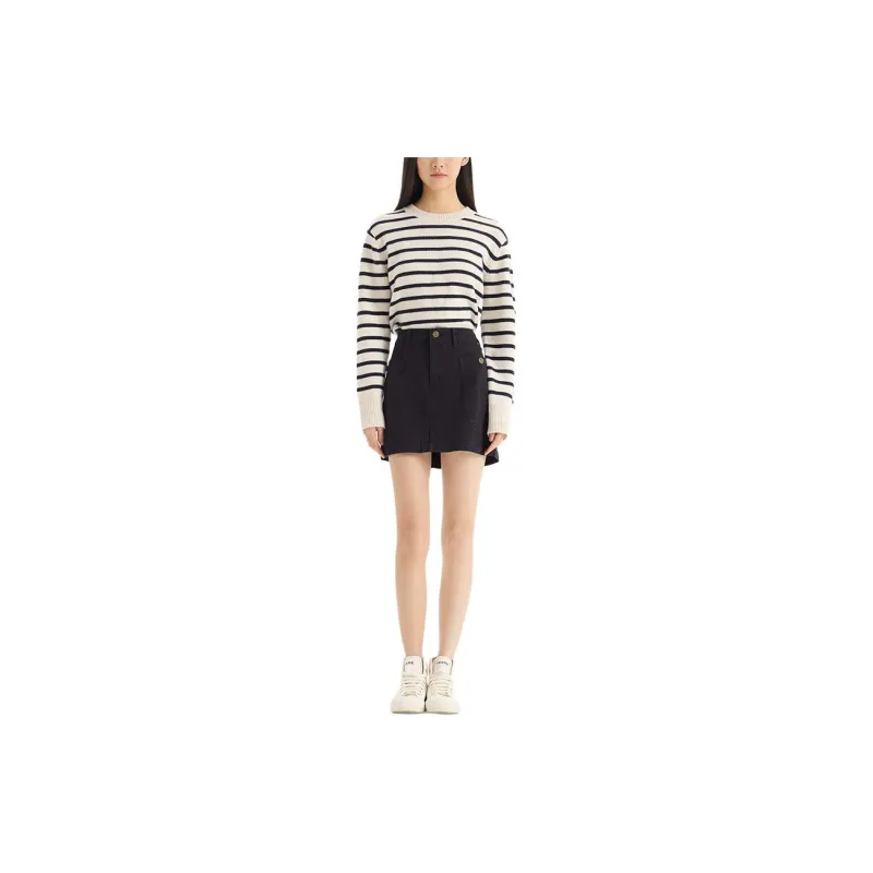 FRAME SS24 Denim Short Skirts Women's Black-2