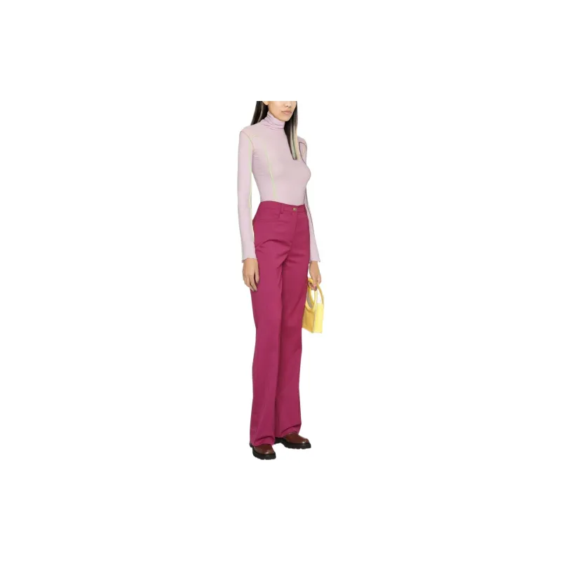 PINKO FW22 Knitted Sweatpants Women's Pink-3