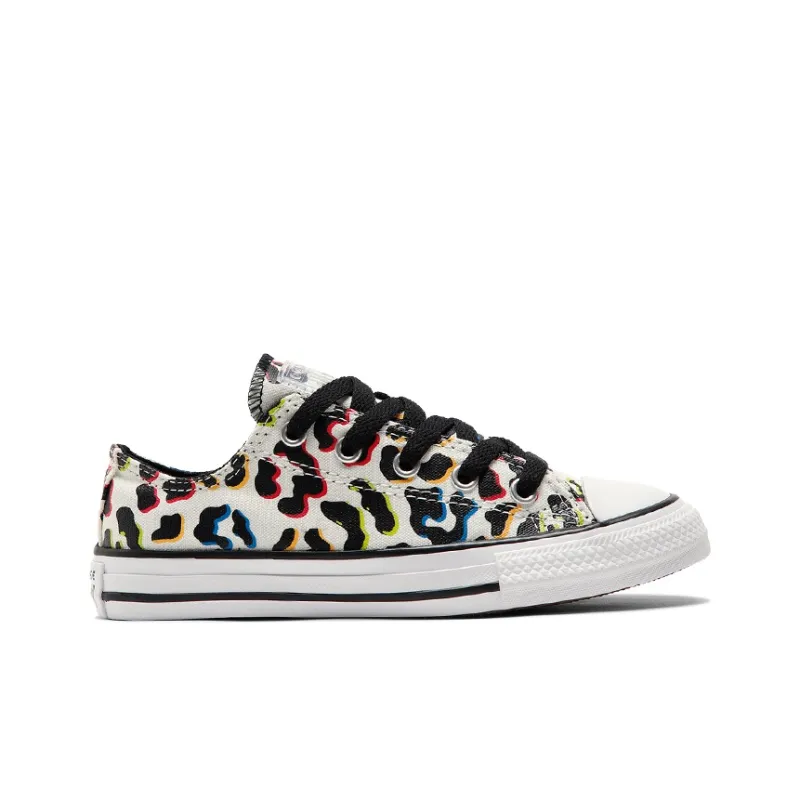 Converse Chuck Taylor All Star Anti Slip Wear Resistant Low Top Canvas Shoes Black Teenagers-1