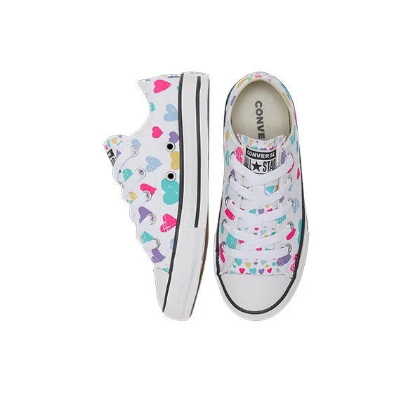 Converse Chuck Taylor All Star Low GS 'Hearts'-3