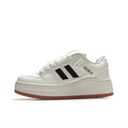 WJA Low Top Skateboard Shoes Women's White Natural Rubber