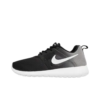 Nike Roshe One Cushioning Anti Slip And Wear Resistant Low Top Kids' Running Shoes Black Gray Color Teenagers