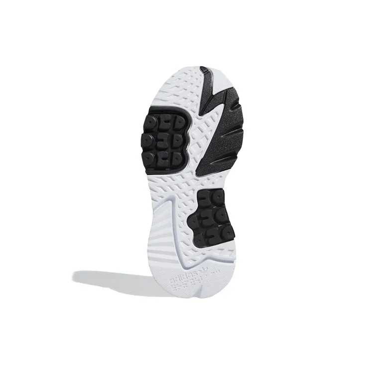 Adidas Originals Nite Jogger Abrasion Resistant Mid Top Kids Lifestyle Shoes White Black Teenagers-5