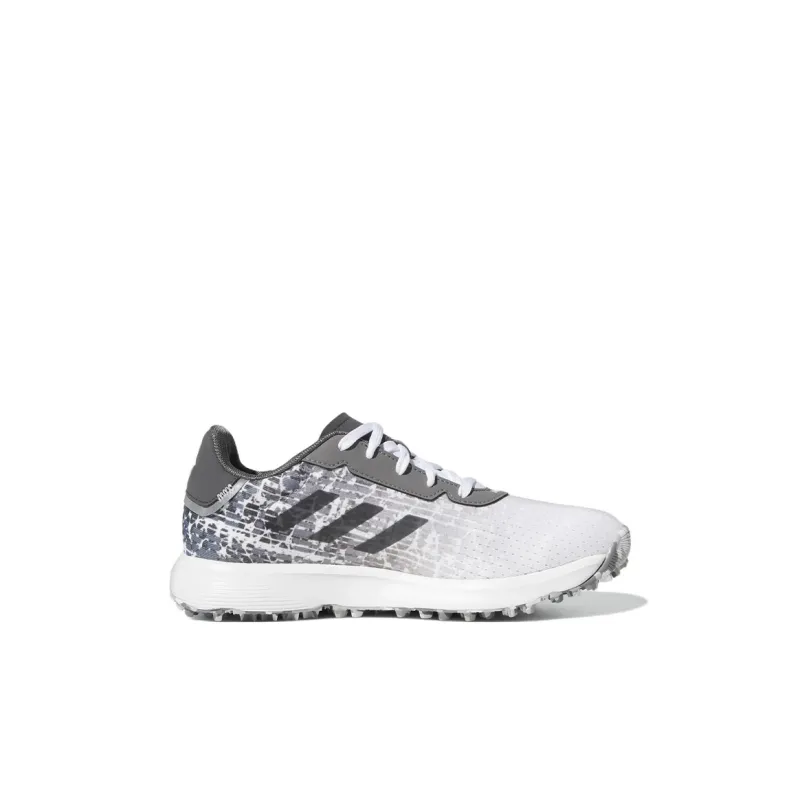 Adidas S2G Juniors' Spikeless Golf K Abrasion Resistant Kids' Training Shoes White Gray Kids'-1