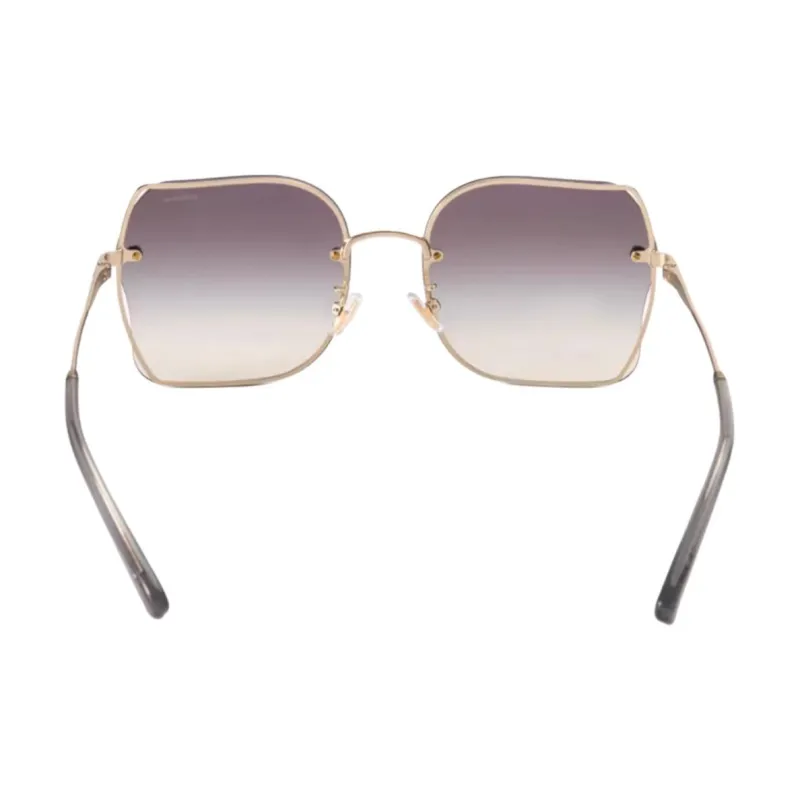 COACH Alloy Square Sunglasses Unisex Gold-3