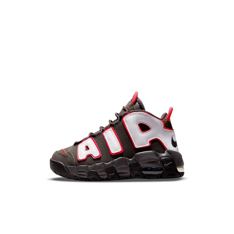 Nike Air More Uptempo Medium Ash Siren Red White PS-0