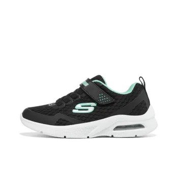 Skechers Microspec Ma Low-Top Kids' Running Shoes Black Green Teenagers