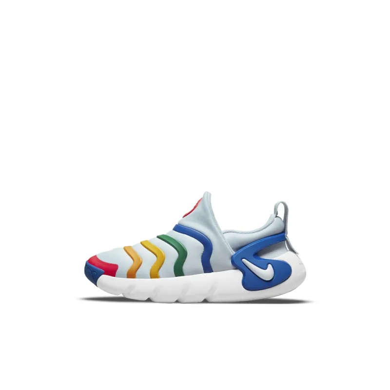 Nike Dynamo GO Low Top Sports Casual Shoes Blue Red Children Aged 3 7 Years Old-0