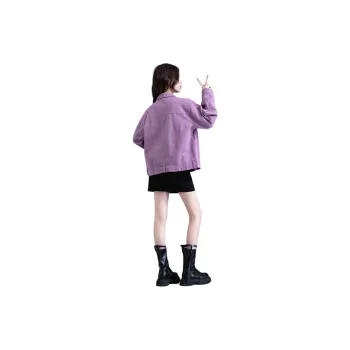 You Cow Me Pants SS24 Denim Jacket Women's Purple