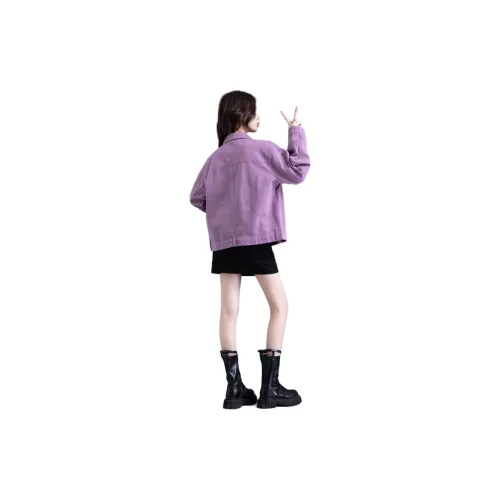 You Cow Me Pants SS24 Denim Jacket Women's Purple