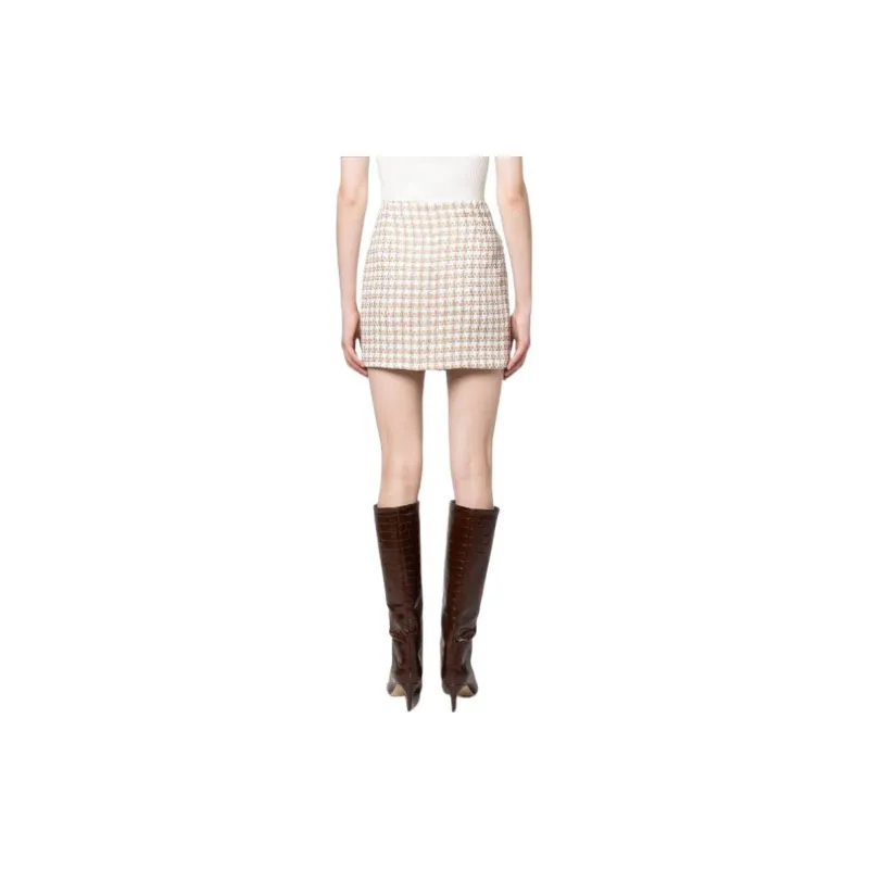 IRO NIGHT Casual Short Skirts Women's Beige-2