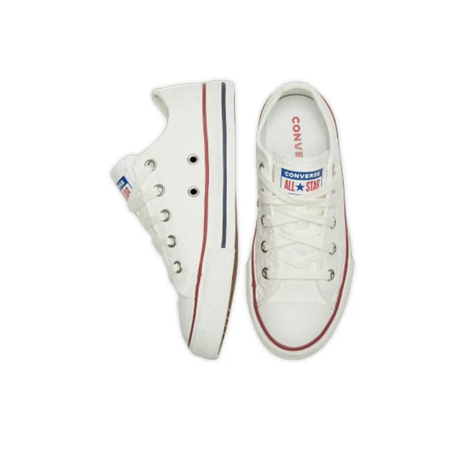 Converse Chuck Taylor All Star Low Top Kids Canvas Shoes White Teenagers-3
