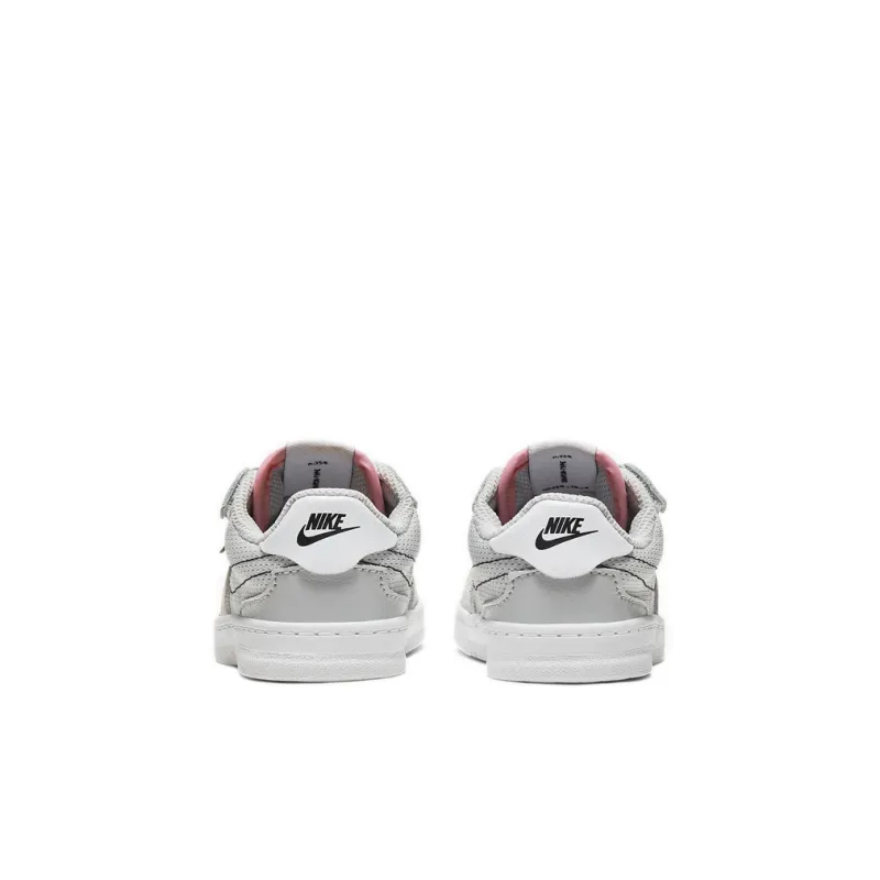 Nike Squash Type TD Slip Resistant Shock Absorbers Low Top Toddler Shoes Gray Pink Infant And Toddler-4