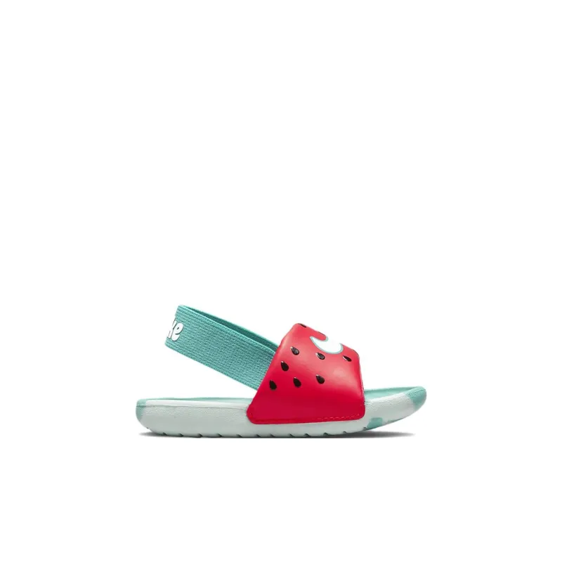 Nike Kawa Slide SE Toddler Shoes Blue Red Infant And Toddler-1