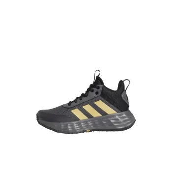 Adidas OwnTheGame 2.0 K Anti Slip Wear Resistant Mid Top Children's Basketball Shoes Gray Black Kids'