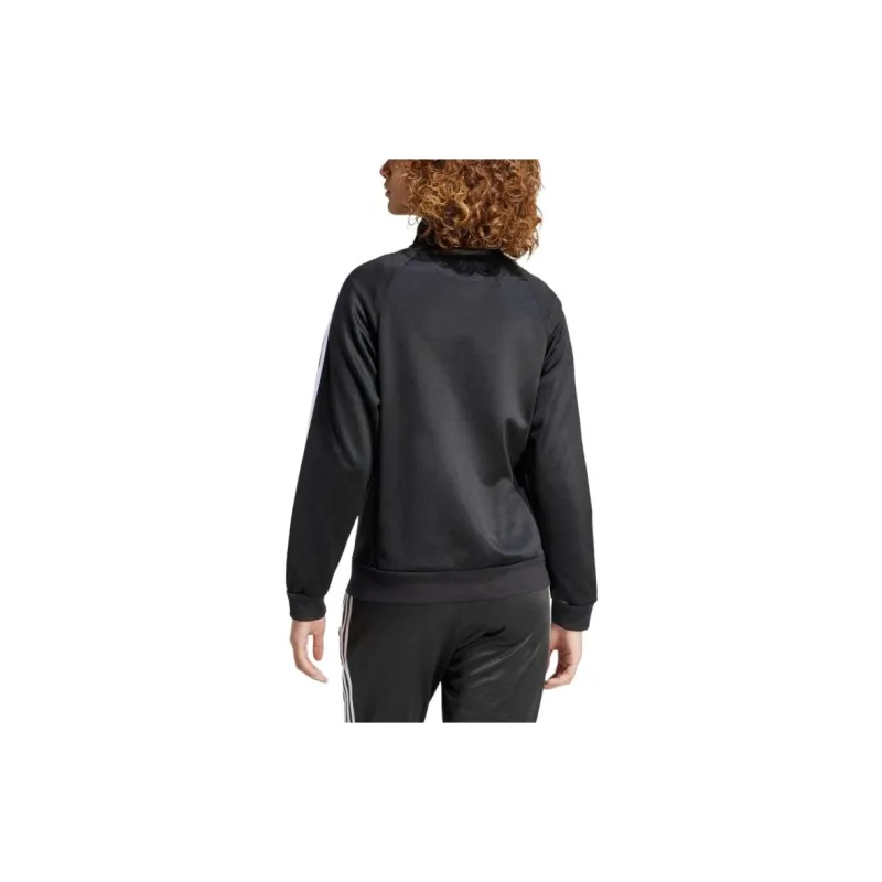 Adidas Women's Classics 3 Stripes Track Top Black/White-2