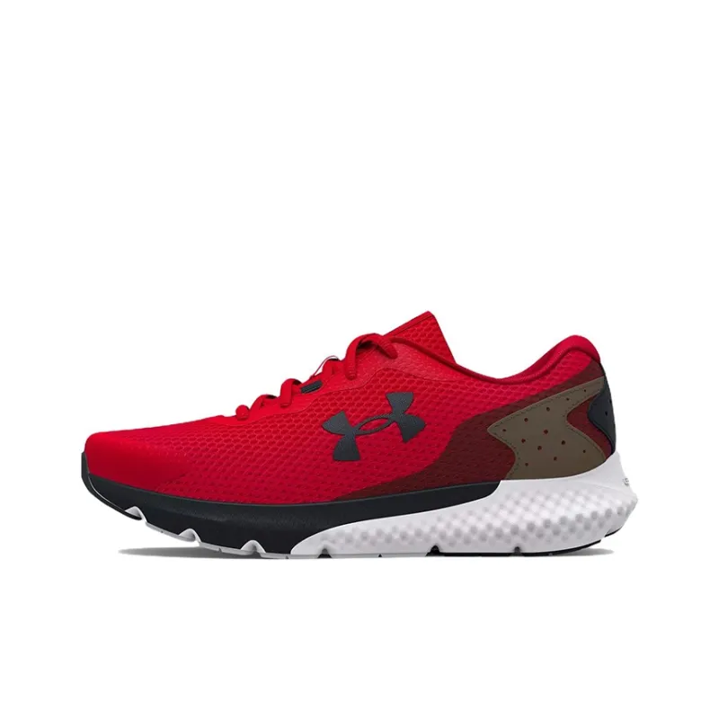 Under Armour Charged Rogue 3 Cushioned Slip Resistant Abrasion Resistant Low Top Kids' Running Shoes Red Teenagers-0