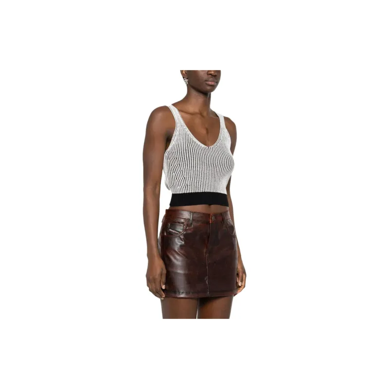 DKNY V neck Ribbed knit Top-1